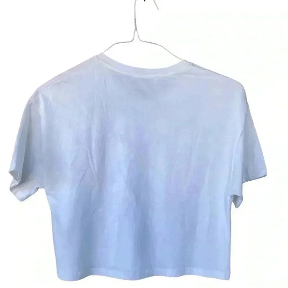 Zara women’s embroidered white cropped tee sz M in excellent used condition - Picture 3 of 5